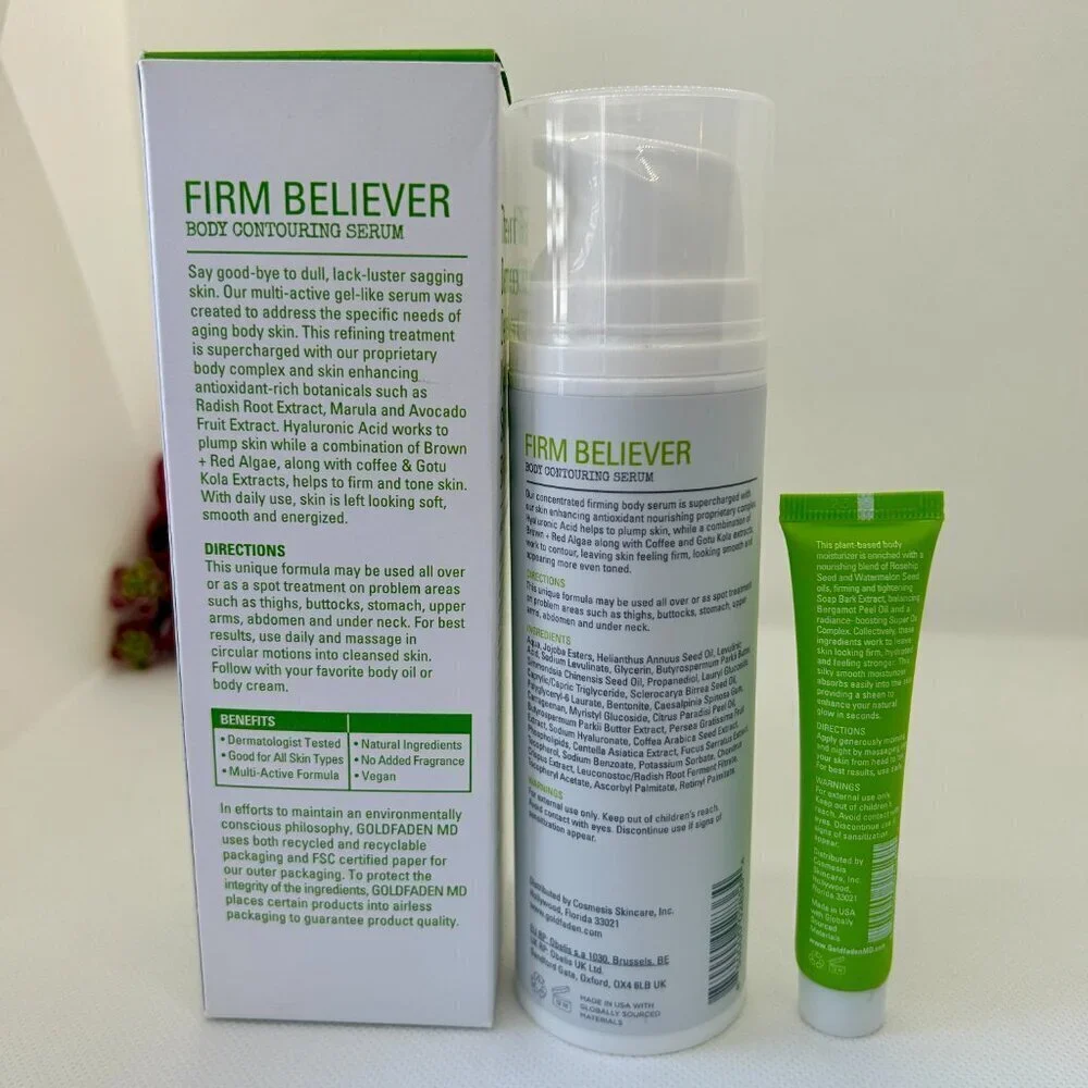 Goldfaden MD Firm Believer Body Contouring Serum and Body Surge Moisturizer